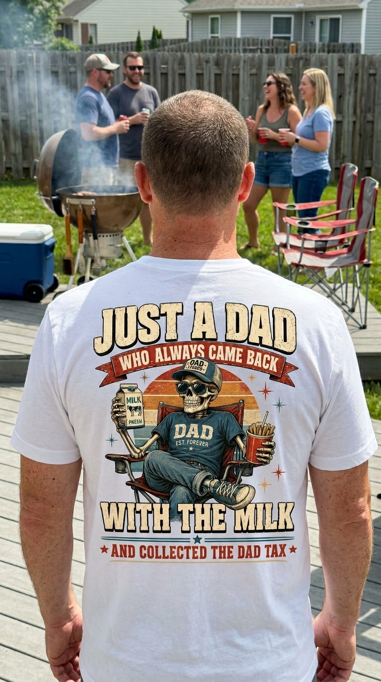 Funny Dad Tax Skeleton T-Shirt Retro Milk Joke for Fathers 12 Funny Dad Tax Skeleton T-Shirt Retro Milk Joke for Fathers