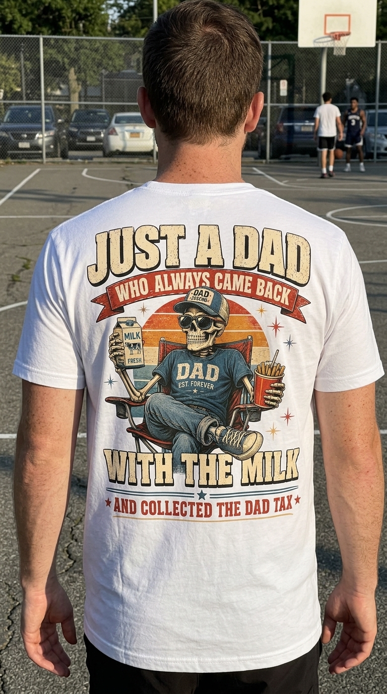 Funny Dad Tax Skeleton T-Shirt Retro Milk Joke for Fathers 6 funny dad tax skeleton t shirt retro milk joke for fathers 5.jpg