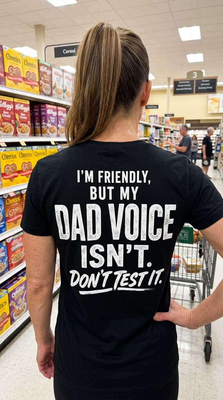 Funny Dad Voice Warning T-Shirt for Fathers and Stepdads 13 Funny Dad Voice Warning T-Shirt for Fathers and Stepdads