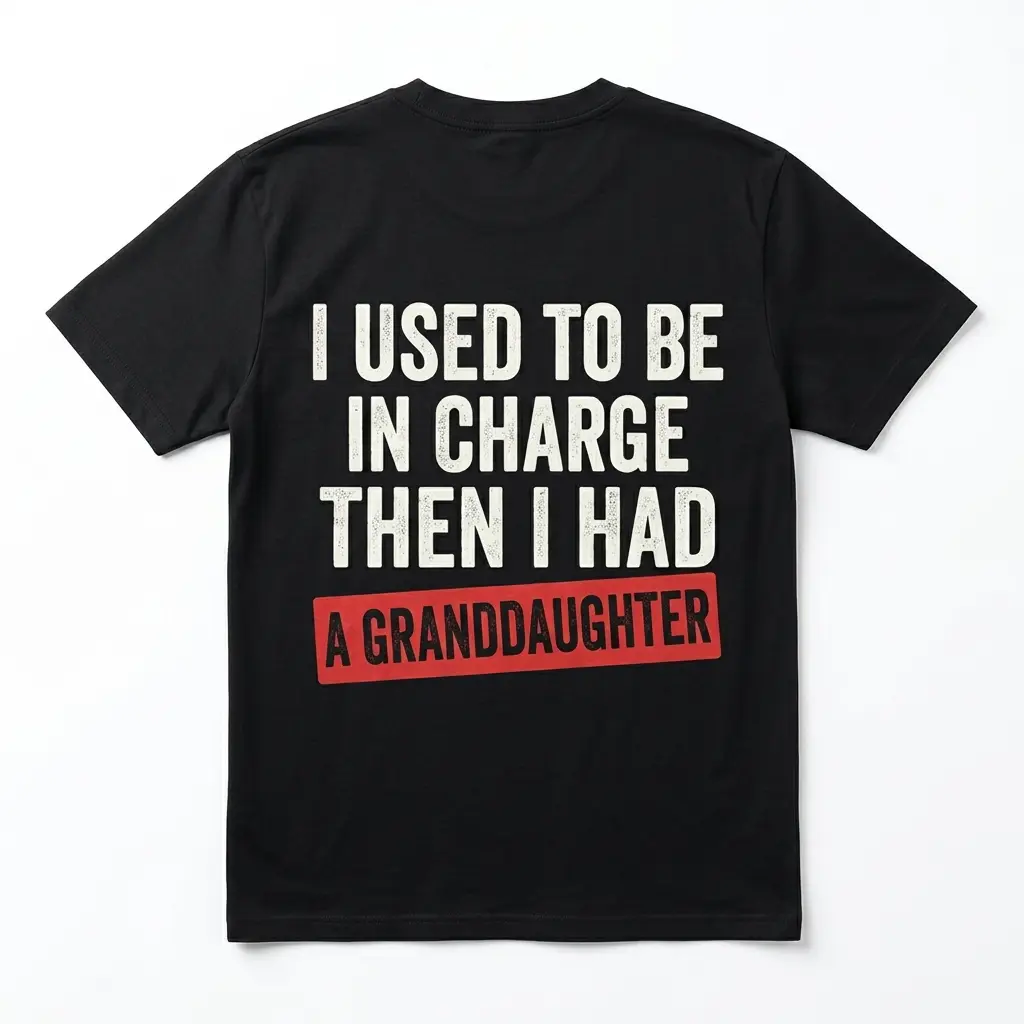 funny grandpa t shirt used to be in charge granddaughter tee.jpg
