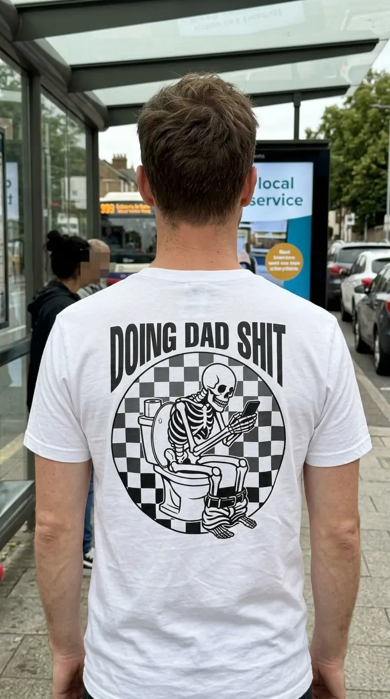 funny skeleton bathroom humor dad t shirt i dont always clog 4.jpg