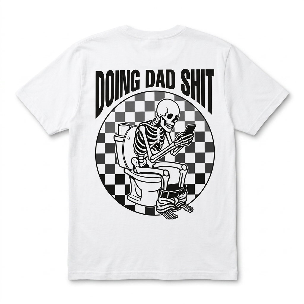 Funny Skeleton Bathroom Humor Dad T-Shirt – I Don't Always Clog 1 funny skeleton bathroom humor dad t shirt i dont always clog.jpg