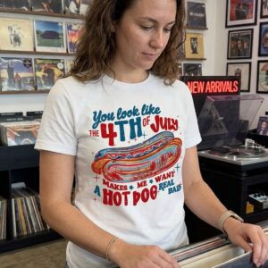 Funny You Look Like The 4th Of July Hot Dog Retro Graphic Tee 7 funny you look like the 4th of july hot dog retro graphic tee 1.jpg