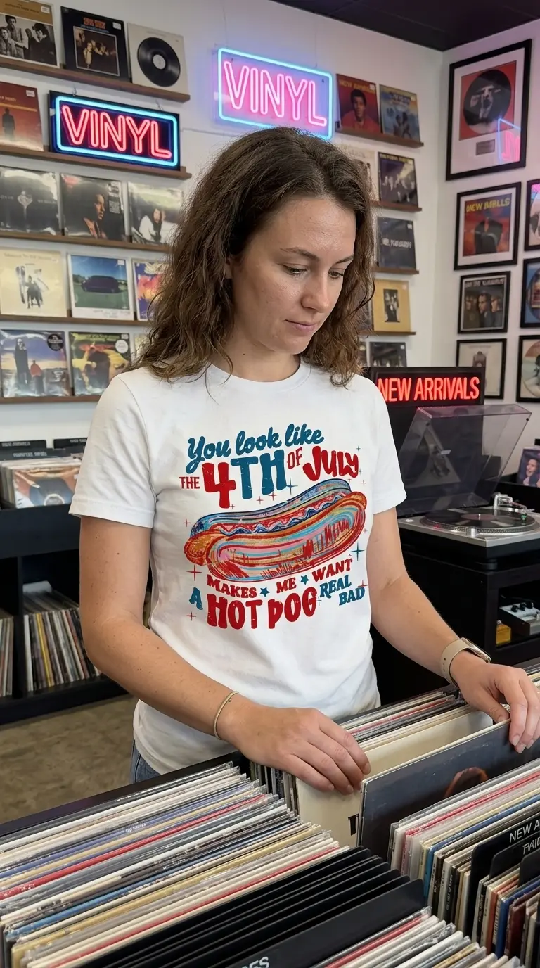 funny you look like the 4th of july hot dog retro graphic tee 1.jpg