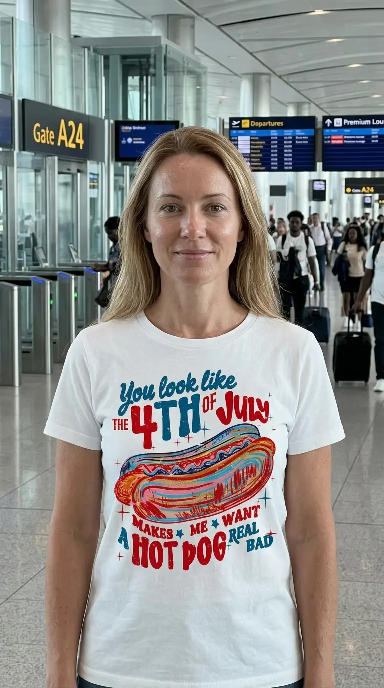 funny you look like the 4th of july hot dog retro graphic tee 4.jpg