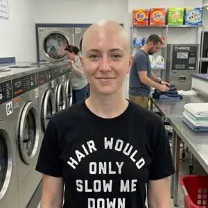Hair Would Only Slow Me Down Funny Minimalist Quote T-Shirt 7 hair would only slow me down funny minimalist quote t shirt 1.jpg