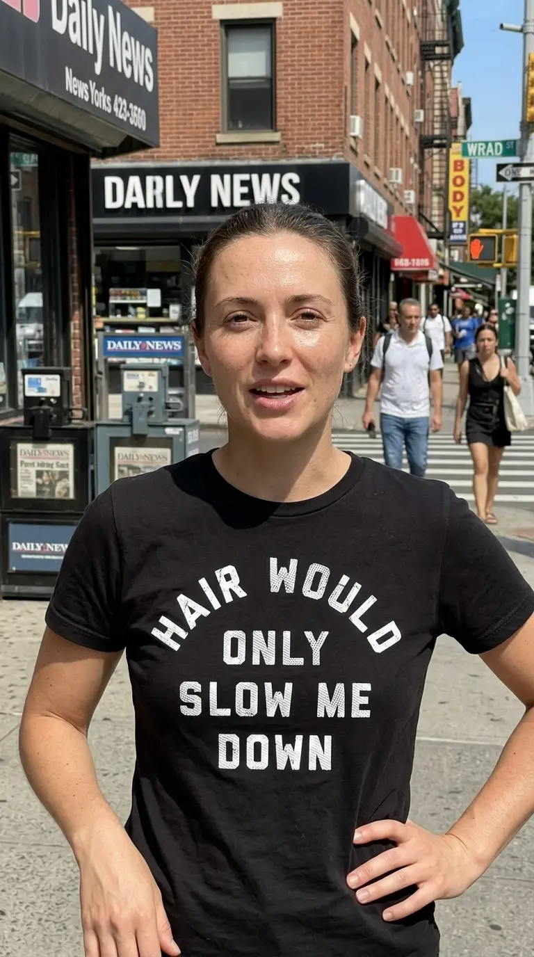 Hair Would Only Slow Me Down Funny Minimalist Quote T-Shirt 3 hair would only slow me down funny minimalist quote t shirt 2.jpg