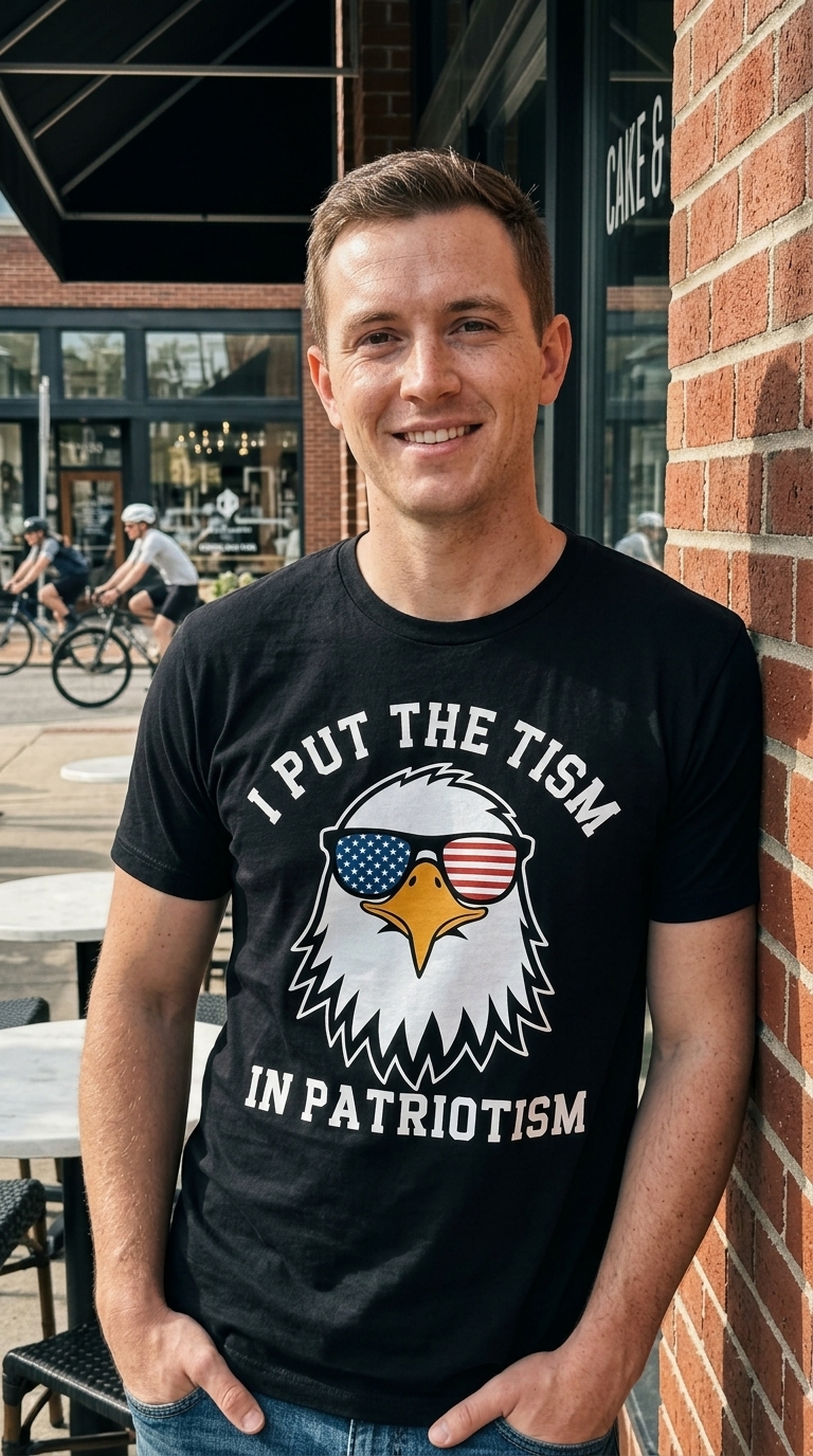 I Put The Tism In Patriotism T-Shirt - Funny Eagle Graphic Tee 13 I Put The Tism In Patriotism T-Shirt - Funny Eagle Graphic Tee
