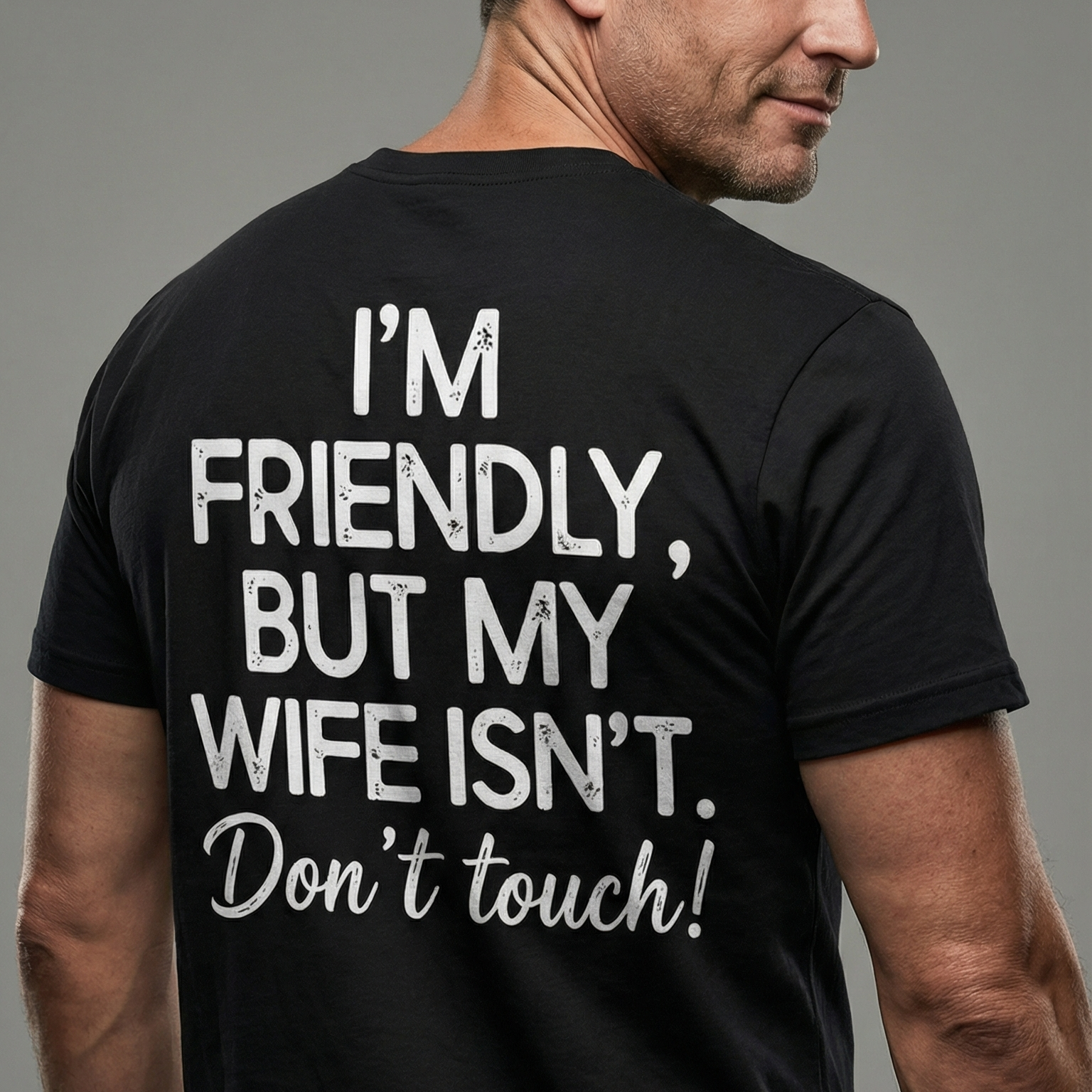 im friendly but my wife isnt dont touch funny husband t shirt 3.png