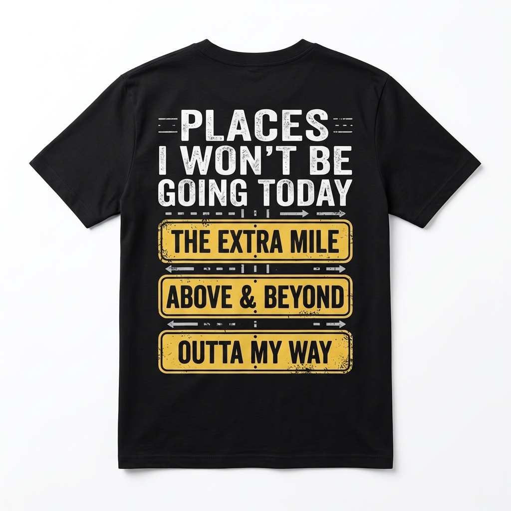 Places I Won't Be Going Today Funny Anti Hustle T-Shirt 1 places i wont be going today funny anti hustle t shirt.jpg