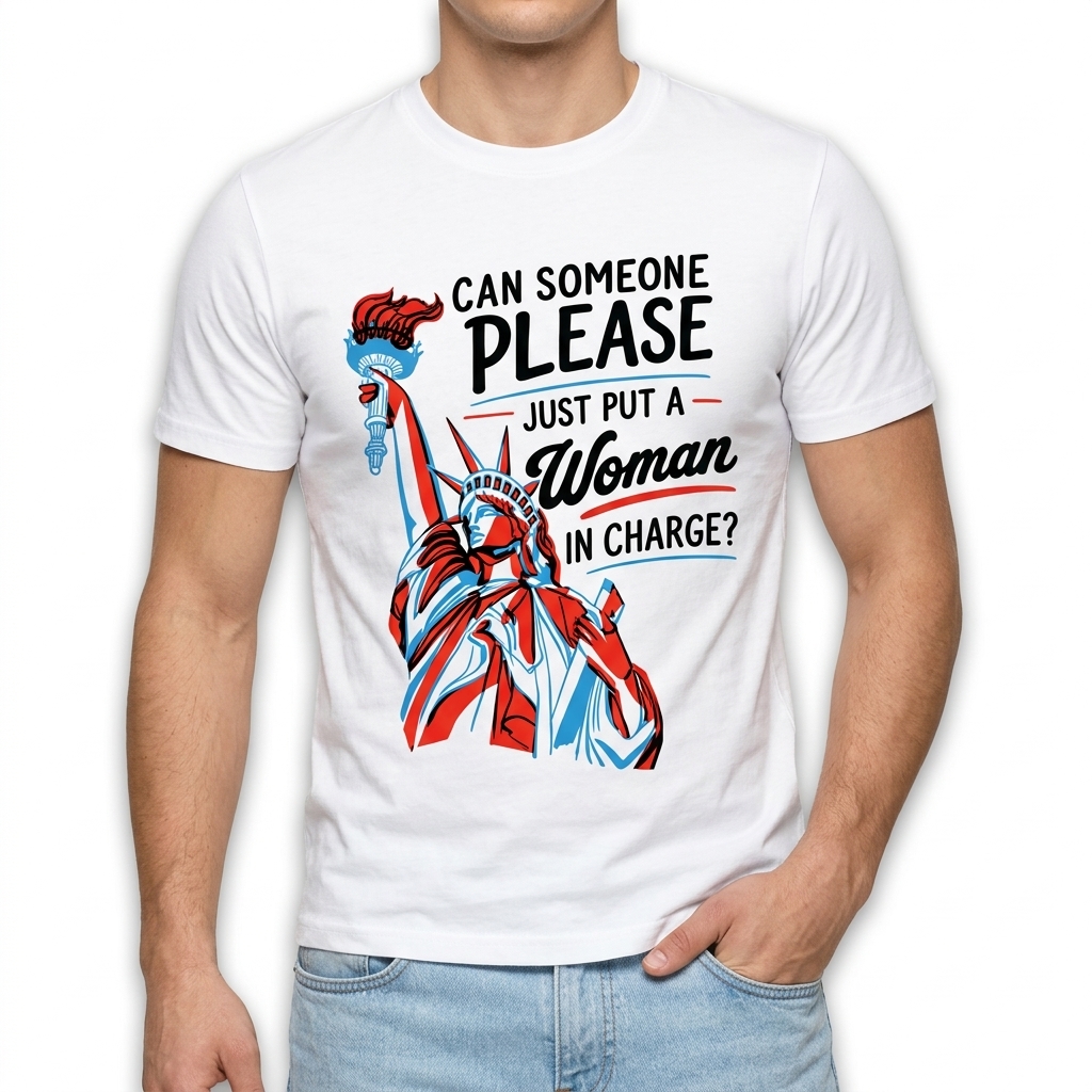 Put A Woman In Charge Statue Of Liberty Graphic T-Shirt 3 put a woman in charge statue of liberty graphic t shirt 2.jpg