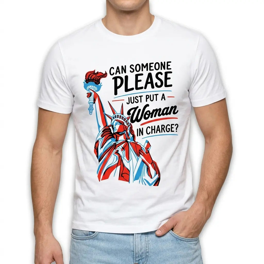Put A Woman In Charge Statue Of Liberty Graphic T-Shirt 3 put a woman in charge statue of liberty graphic t shirt 2.jpg