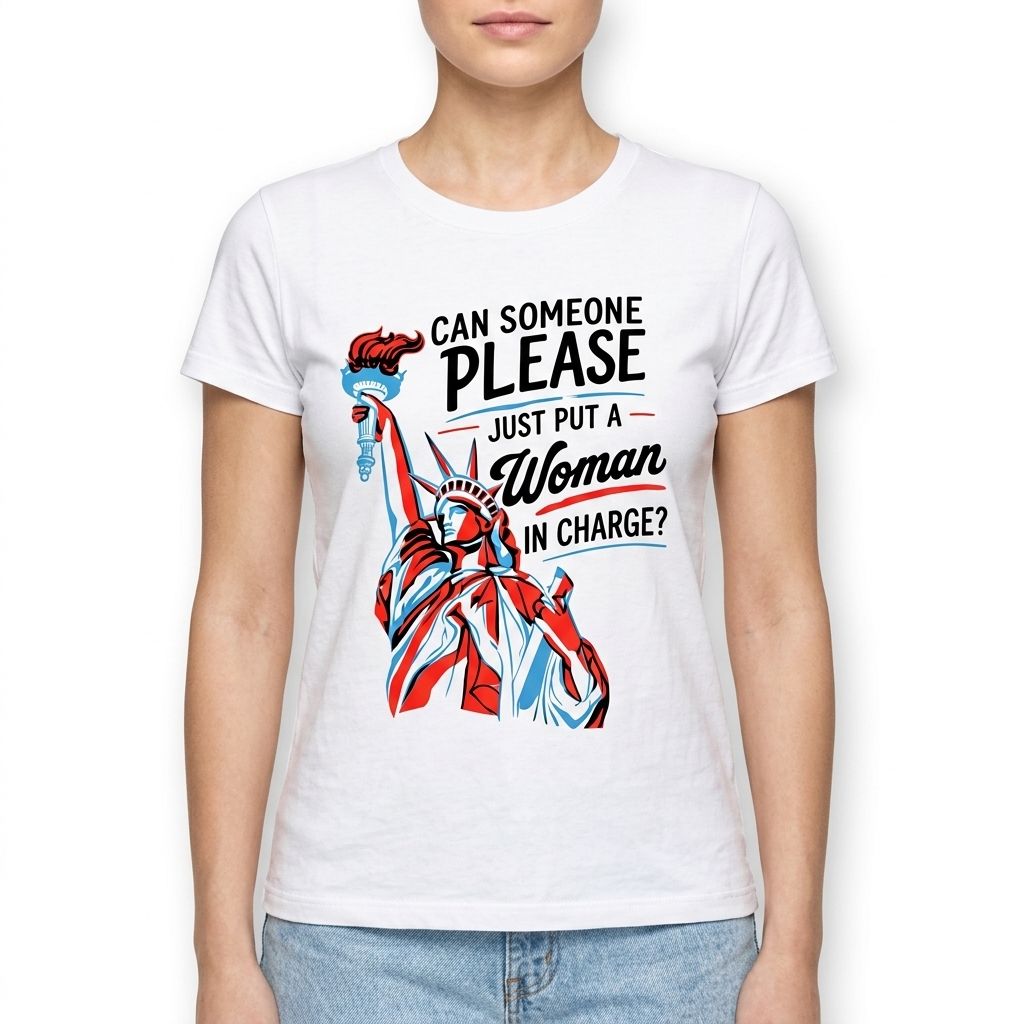 Put A Woman In Charge Statue Of Liberty Graphic T-Shirt 12 Put A Woman In Charge Statue Of Liberty Graphic T-Shirt