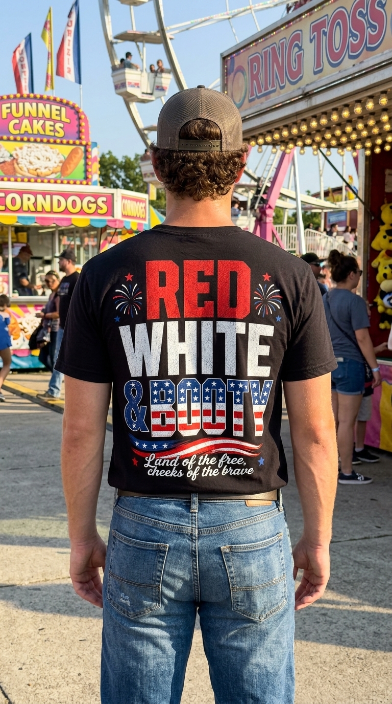 Red White and Booty Funny Patriotic 4th of July T-Shirt 5 red white and booty funny patriotic 4th of july t shirt 4.jpg