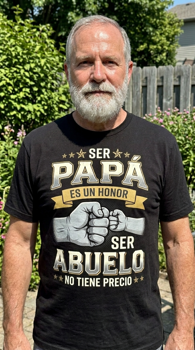 Ser Papa y Abuelo Es Un Honor Spanish Father Grandpa T-Shirt 12 Ser Papa y Abuelo Es Un Honor Spanish Father Grandpa T-Shirt