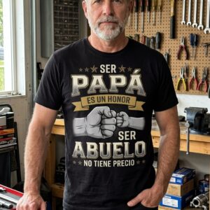 Ser Papa y Abuelo Es Un Honor Spanish Father Grandpa T-Shirt 9 ser papa y abuelo es un honor spanish father grandpa t shirt 3.jpg