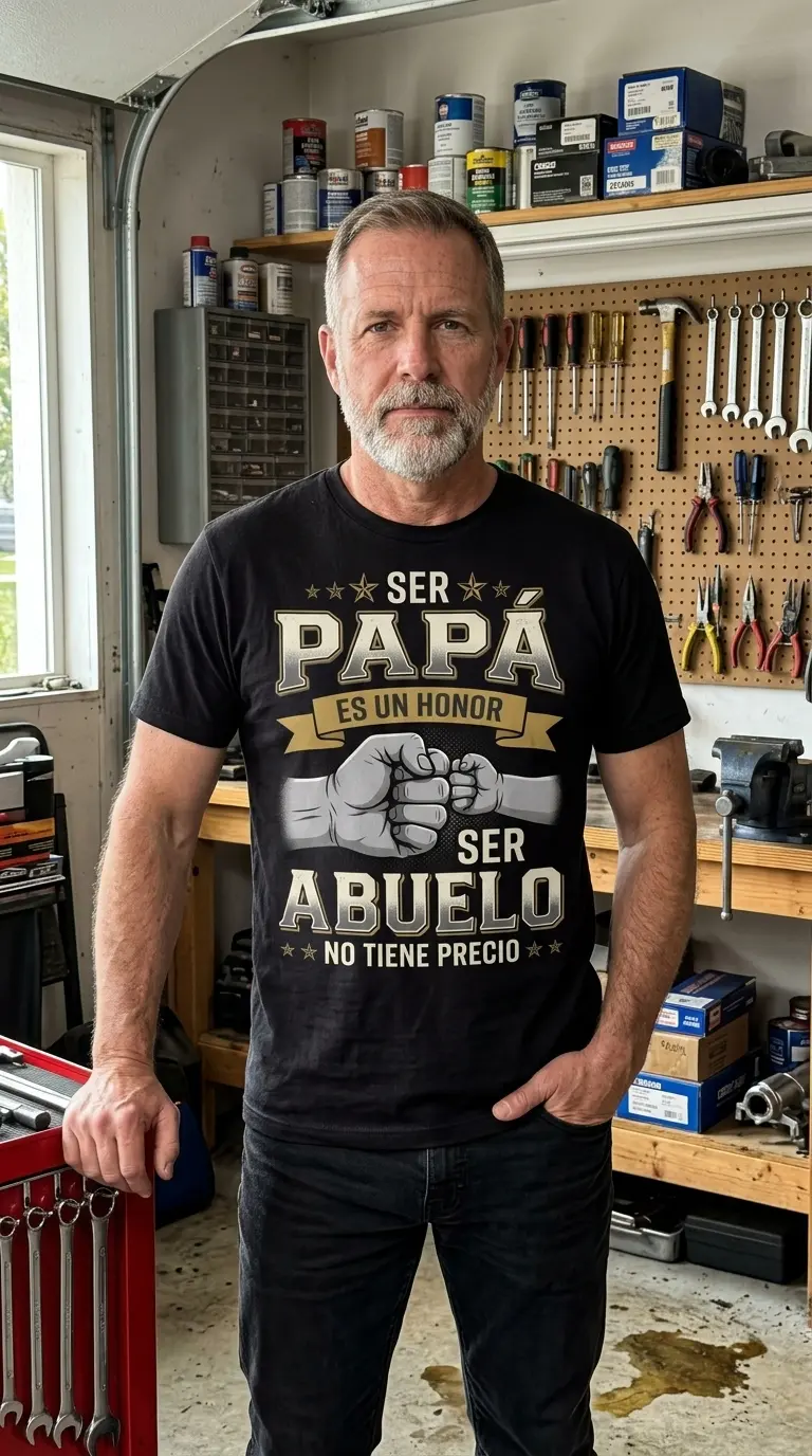 ser papa y abuelo es un honor spanish father grandpa t shirt 3.jpg