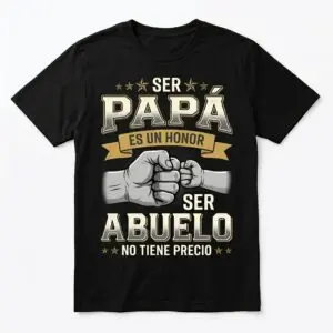 ser papa y abuelo es un honor spanish father grandpa t shirt.jpg