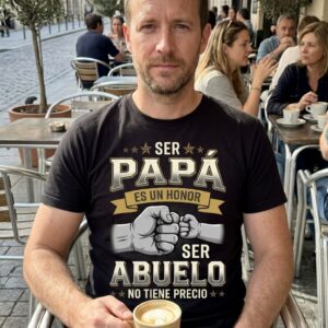 Ser Papa y Abuelo Es Un Honor Spanish Father Grandpa T-Shirt 10 ser papa y abuelo es un honor spanish father grandpa t shirt 4.jpg