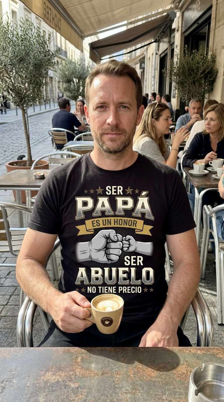 Ser Papa y Abuelo Es Un Honor Spanish Father Grandpa T-Shirt 5 ser papa y abuelo es un honor spanish father grandpa t shirt 4.jpg