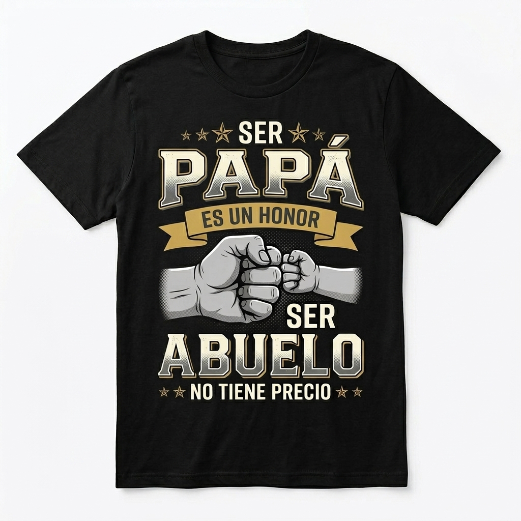 Ser Papa y Abuelo Es Un Honor Spanish Father Grandpa T-Shirt 1 ser papa y abuelo es un honor spanish father grandpa t shirt.jpg