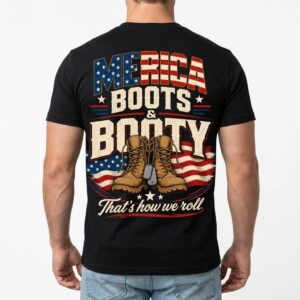 vintage patriotic boots graphic t shirt with americana style 4.jpg