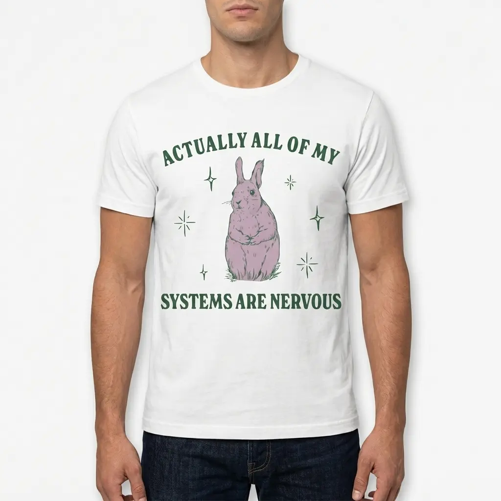 Actually All of My Systems Are Nervous Funny Rabbit T-Shirt 5 actually all of my systems are nervous funny rabbit t shirt 4.jpg