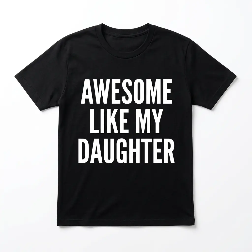 Awesome Like My Daughter Funny T-Shirt | Parent Humor Tee 1 awesome like my daughter funny t shirt parent humor tee.jpg