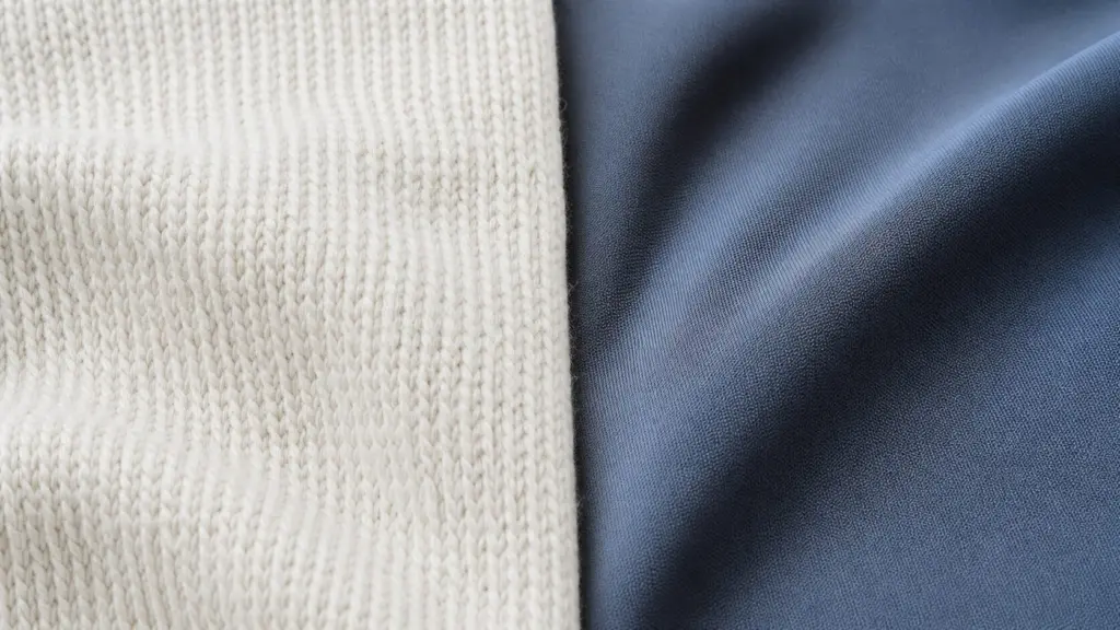 Cotton vs Performance Shirts: Which Fits Your Day? 3 Close-up of natural knit and smooth technical-style fabric swatches