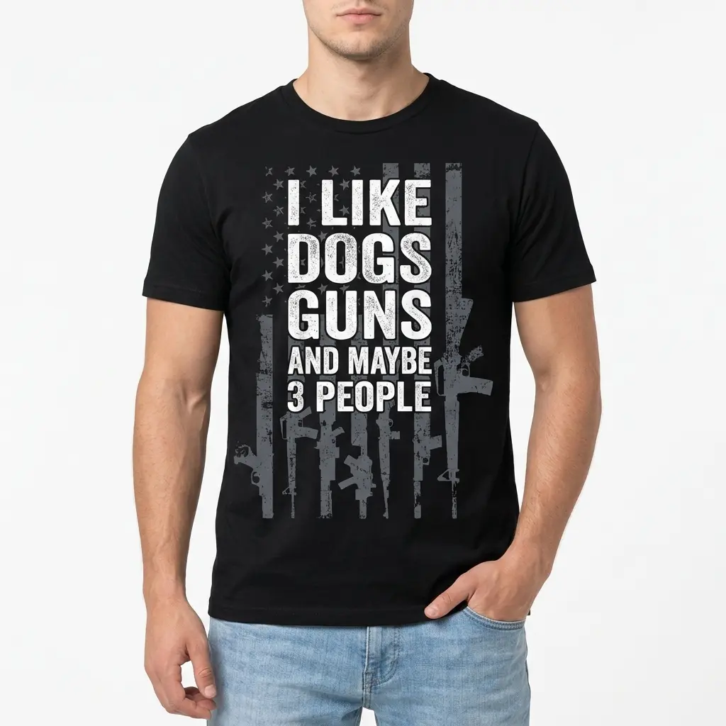 dogs guns and maybe 3 people shirt funny patriotic graphic tee 2.jpg