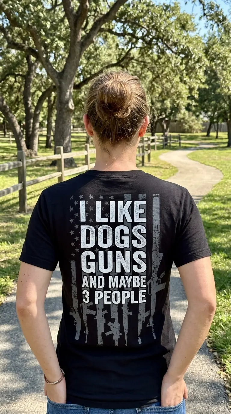 dogs guns and maybe 3 people shirt funny patriotic graphic tee 5.jpg