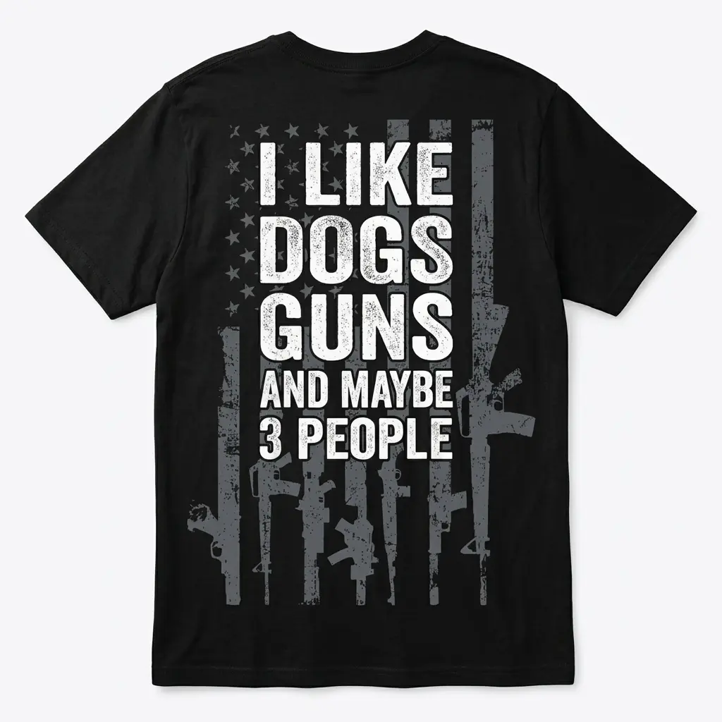 dogs guns and maybe 3 people shirt funny patriotic graphic tee.jpg