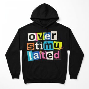 Funny Overstimulated Ransom Note Letters Graphic T-Shirt 7 funny overstimulated ransom note letters graphic t shirt 1.jpg