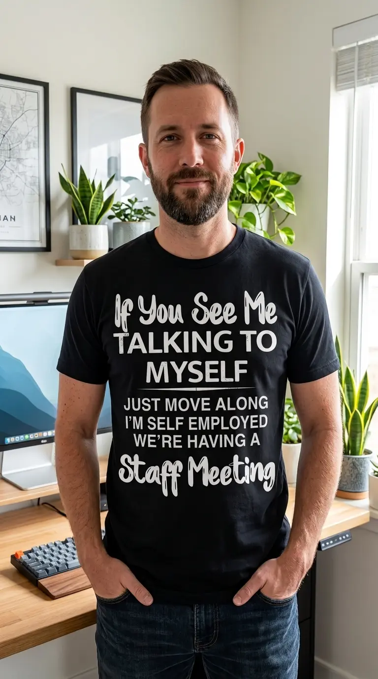 funny self employed staff meeting t shirt for entrepreneurs 5.jpg