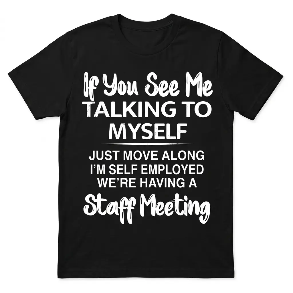 funny self employed staff meeting t shirt for entrepreneurs.jpg