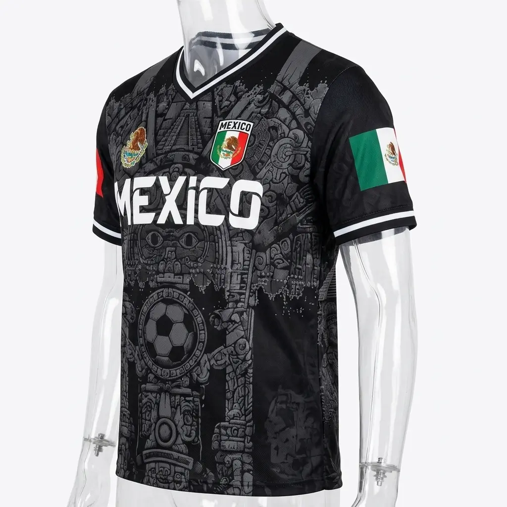 retro mexico aztec soccer jersey black 3d all over print shirt.jpg