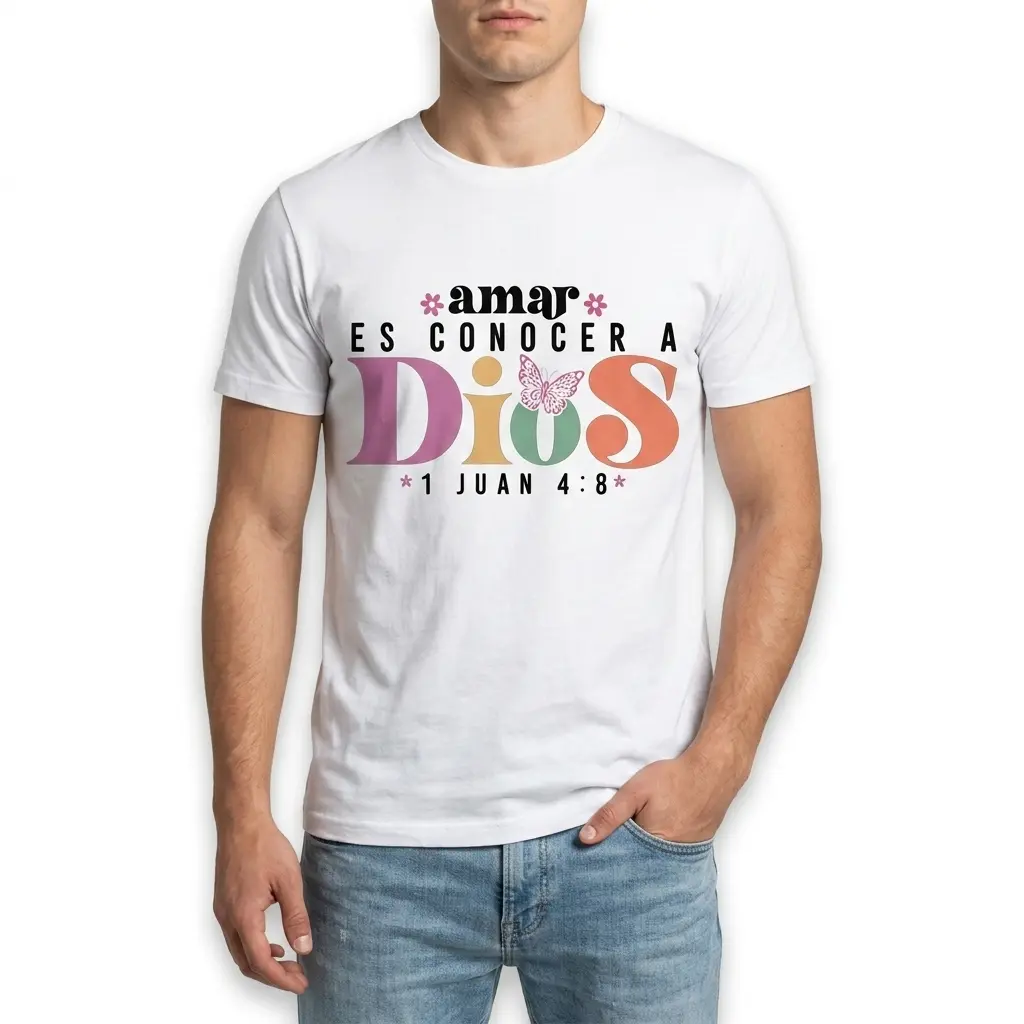 amar es conocer a dios spanish bible verse t shirt 2.jpg