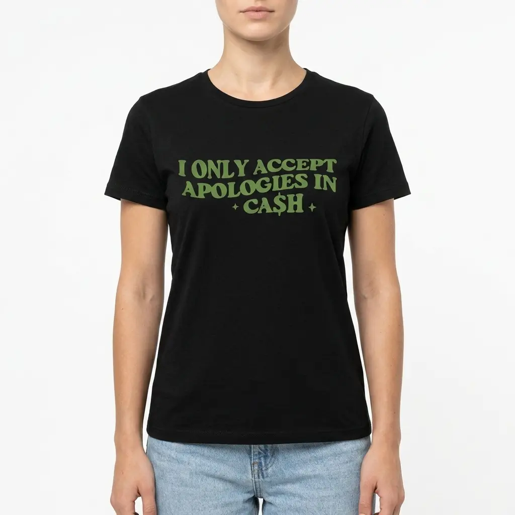Apologies in Cash Sarcastic Money T-Shirt 4 apologies in cash sarcastic money t shirt 3.jpg