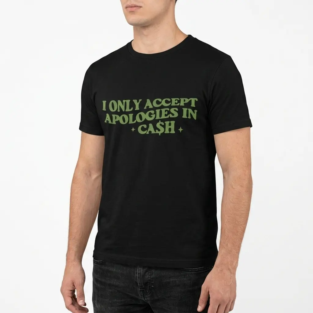 Apologies in Cash Sarcastic Money T-Shirt 5 apologies in cash sarcastic money t shirt 4.jpg