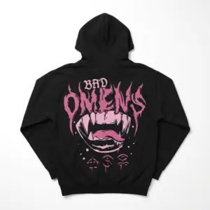 Bad Omens Gothic Vampire Graphic T-Shirt 7 Front view of Bad Omens Gothic Vampire Graphic T-Shirt.