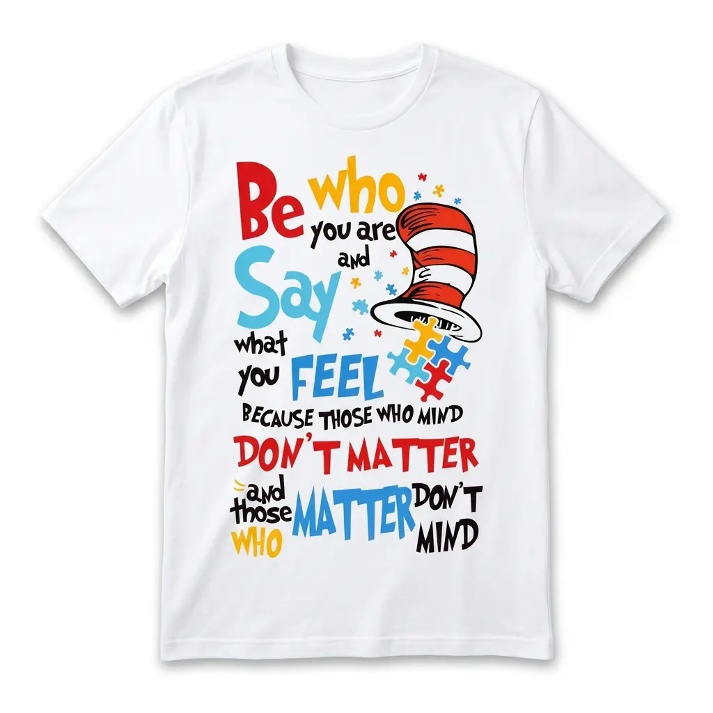 Be Who You Are Cat Hat T-Shirt 1 be who you are cat hat t shirt.jpg