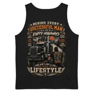 Behind Every Successful Man Trucker T-Shirt 8 behind every successful man trucker t shirt 2.jpg