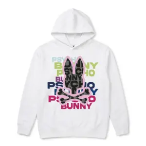 Bunny Skull Streetwear Graphic T-Shirt 7 Front view of a bunny skull graphic t-shirt on white background.