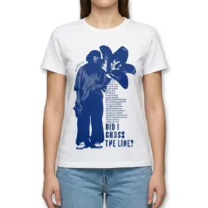 Did I Cross The Line Graphic T-Shirt 6 Front view of Did I Cross The Line T-Shirt mockup.