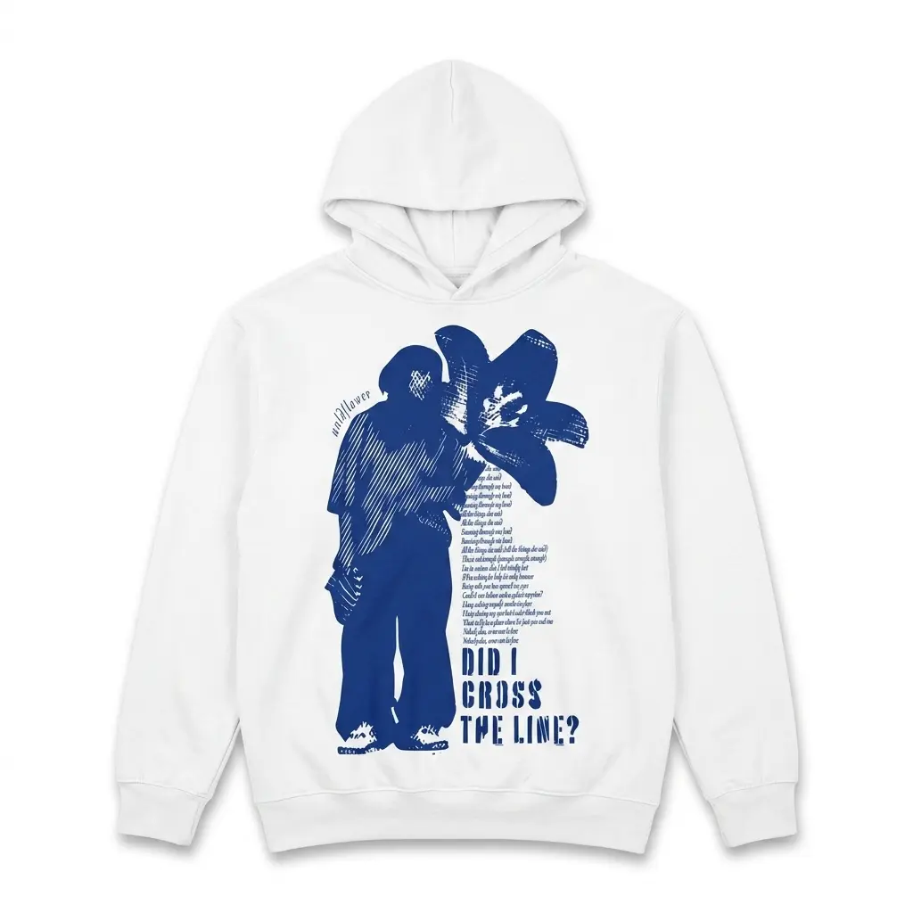 Did I Cross The Line T-Shirt mockup with graphic design.