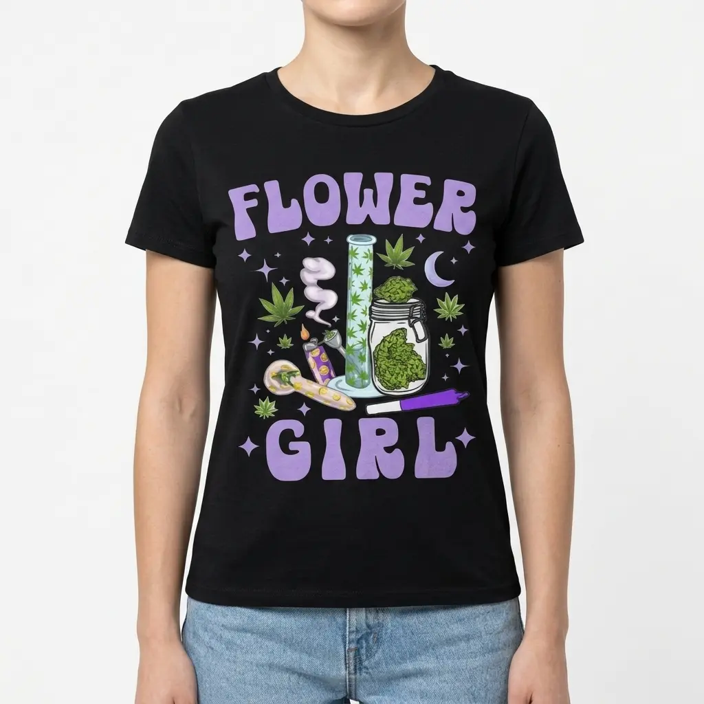 flower girl stoner graphic t shirt 3.jpg