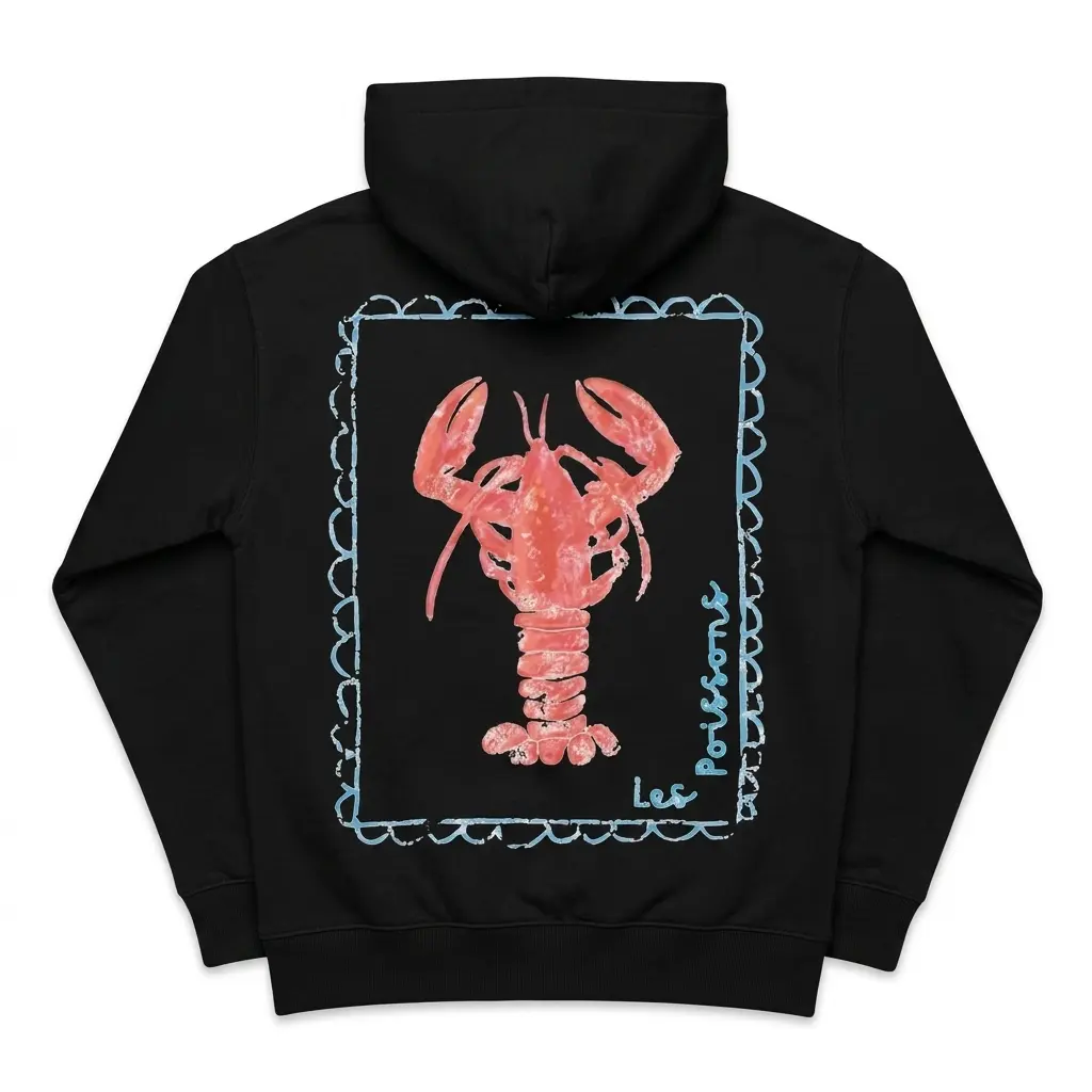French Lobster Graphic T-Shirt 2 french lobster graphic t shirt 1.jpg