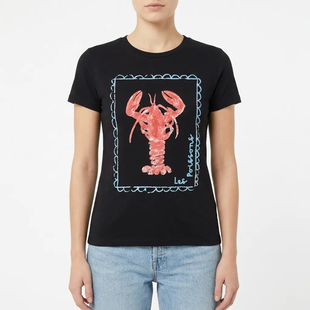 French Lobster Graphic T-Shirt 4 french lobster graphic t shirt 3.jpg