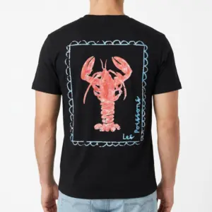 French Lobster Graphic T-Shirt 10 french lobster graphic t shirt 4.jpg