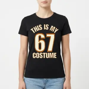 Funny 67th Birthday Costume Shirt 9 Front view showcasing entire shirt design.